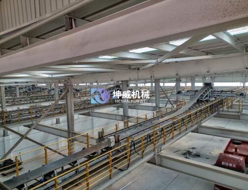 湖北输送焦炭布料式卸料小车使用现场